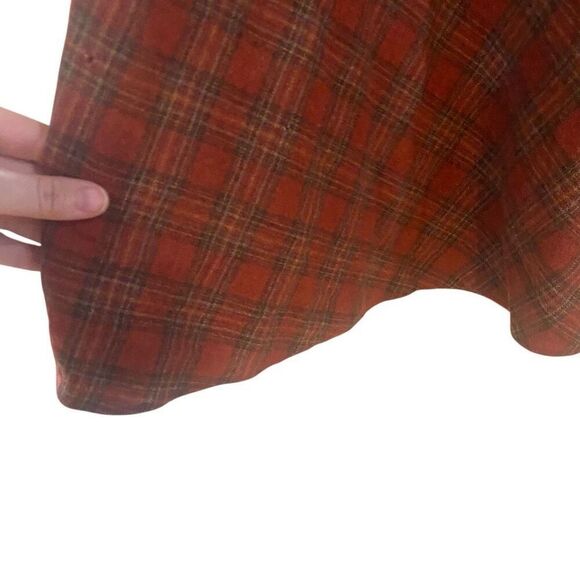 VINTAGR Albert Capraro wool plaid skirt size 6 FLAWS - Picture 8 of 8
